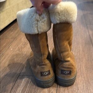 UGG Kids' Brown Sheepskin Boots
